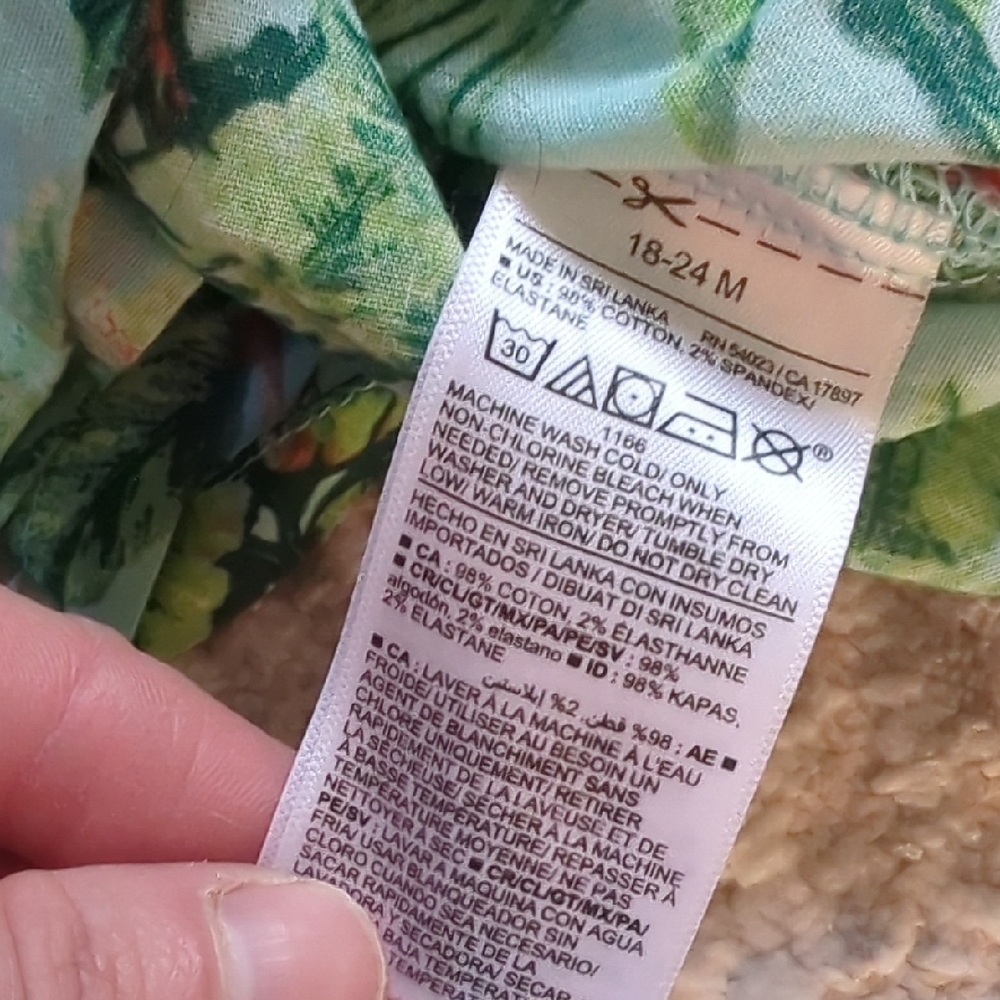 Old Navy Tropical Flamingo Shirt Size 18-24 Months - Picture 5 of 6